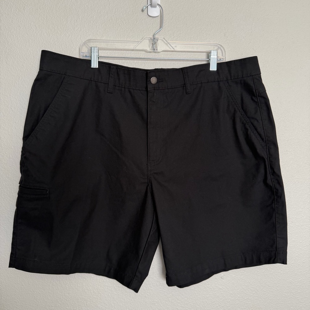 Brahma Men’s Shorts Canvas Black Relaxed Fit Size 42 Rugged 9” Inseam